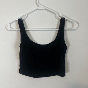 Alphalete Black Cropped Tank Top